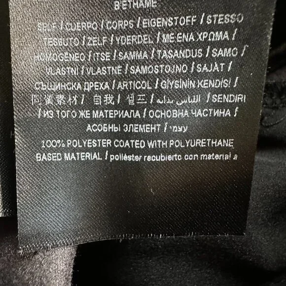 GUESS Women's Soto Faux Leather Skinny Pant Jet Black Sz 0 - Picture 12 of 12